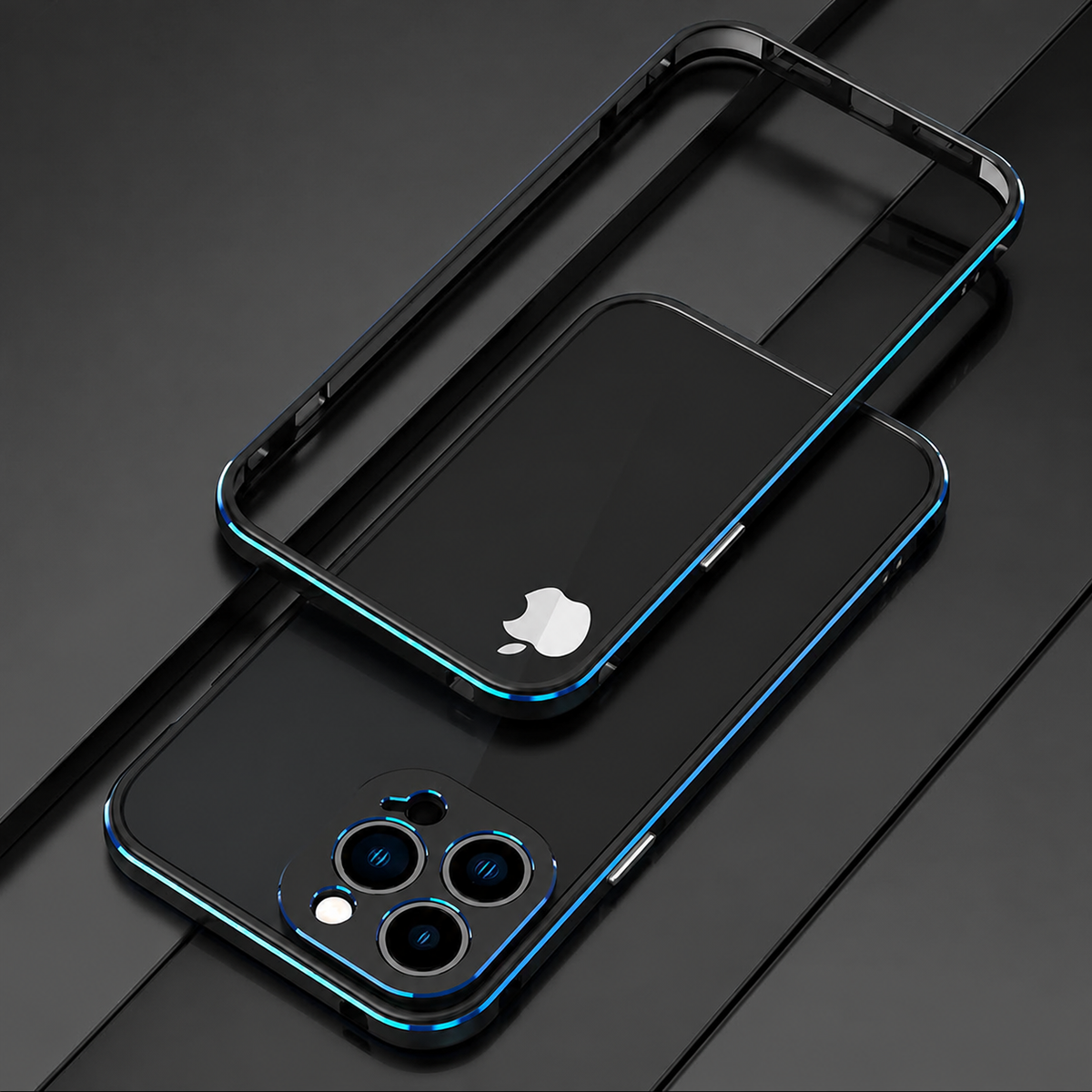 Premium iPhone Case MagSafe Compatible Aluminum Bumper Cover Metal Camera Guard Shockproof Slim Edge Frame Anti Scratch Protective Design