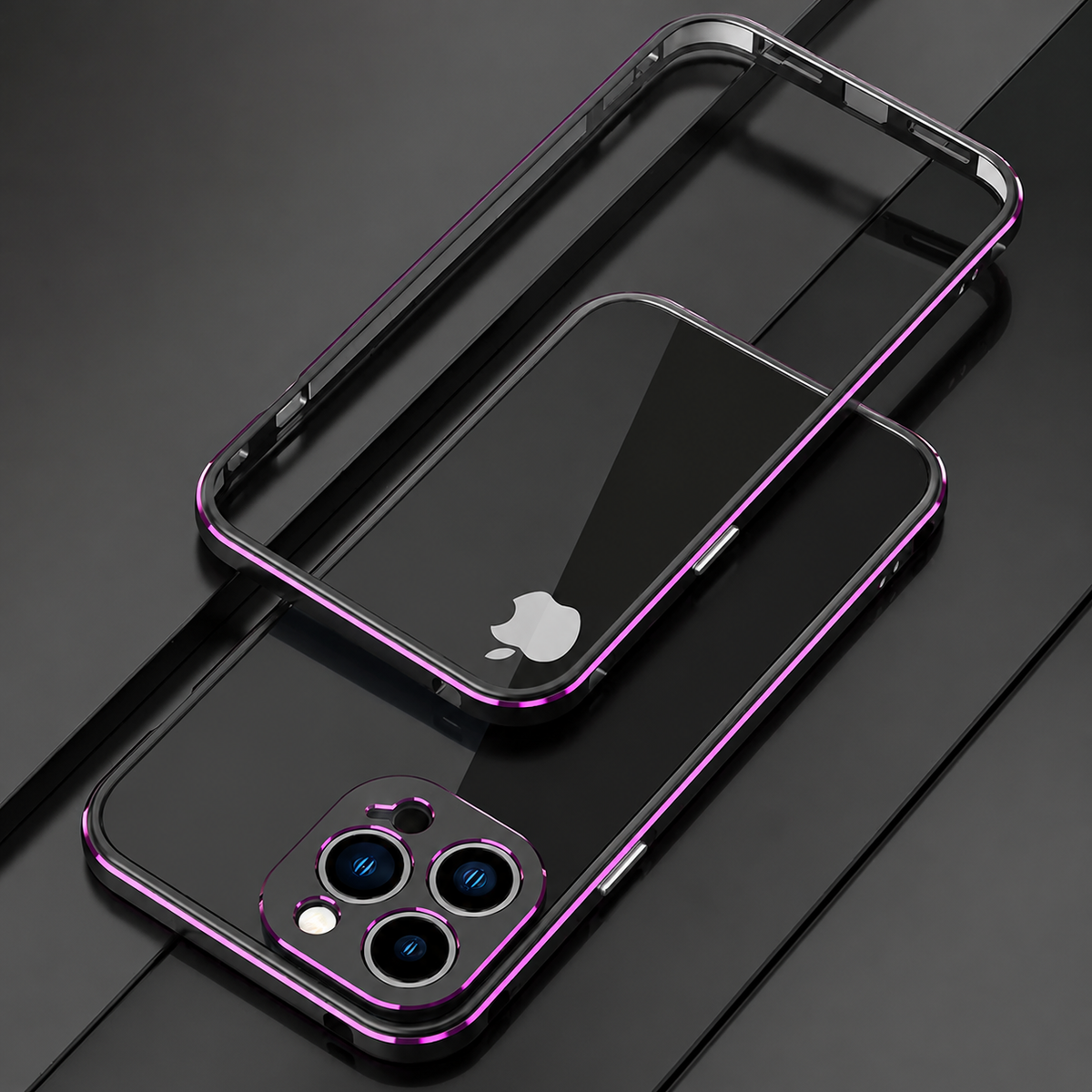 Premium iPhone Case MagSafe Compatible Aluminum Bumper Cover Metal Camera Guard Shockproof Slim Edge Frame Anti Scratch Protective Design