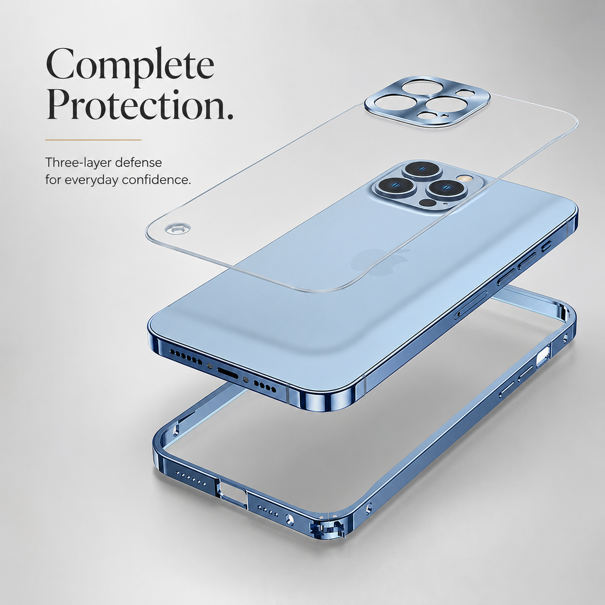 Premium iPhone Case MagSafe Compatible Aluminum Frame Cover Magnetic Edge Protection Camera Lens Guard Shockproof Slim Metal Full Coverage Design