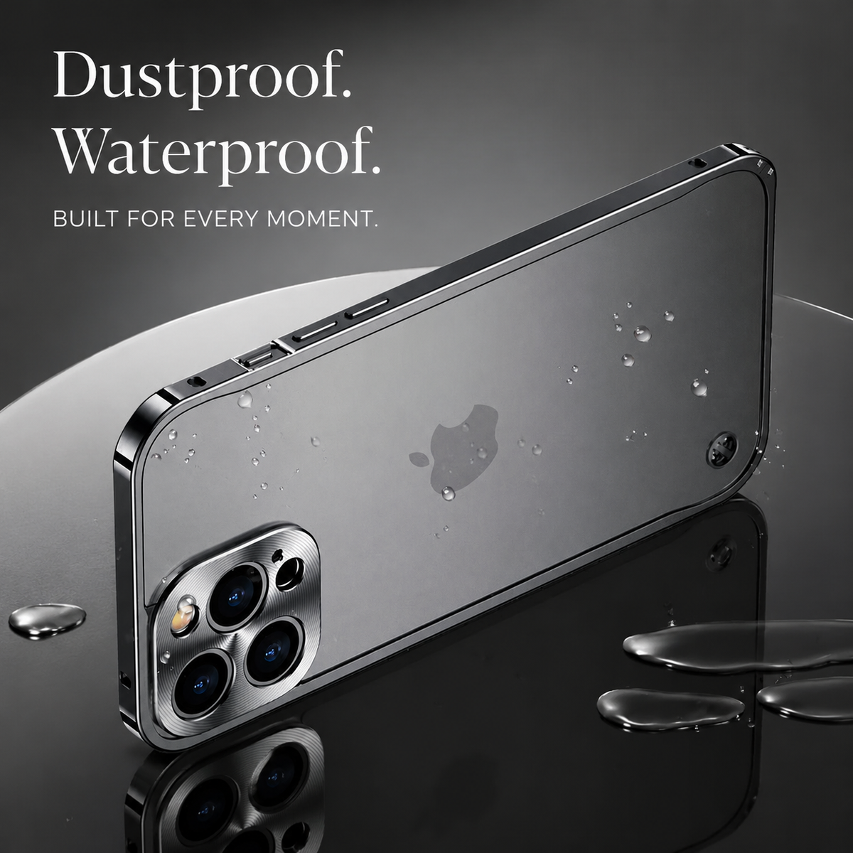 Premium iPhone Case MagSafe Compatible Aluminum Frame Cover Magnetic Edge Protection Camera Lens Guard Shockproof Slim Metal Full Coverage Design