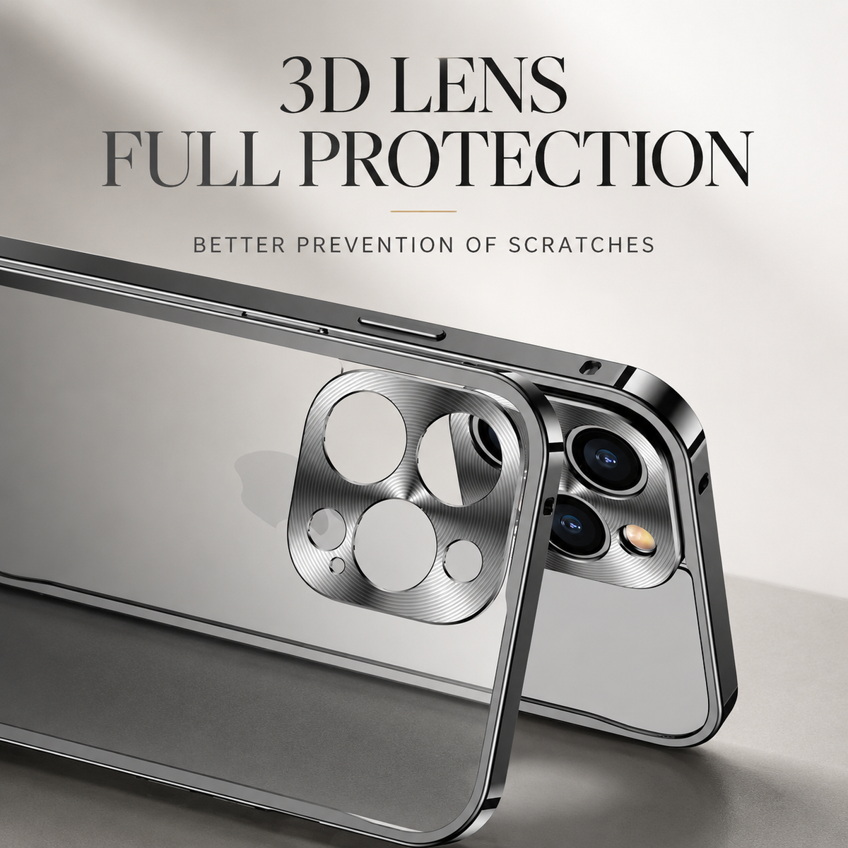 Premium iPhone Case MagSafe Compatible Aluminum Frame Cover Magnetic Edge Protection Camera Lens Guard Shockproof Slim Metal Full Coverage Design