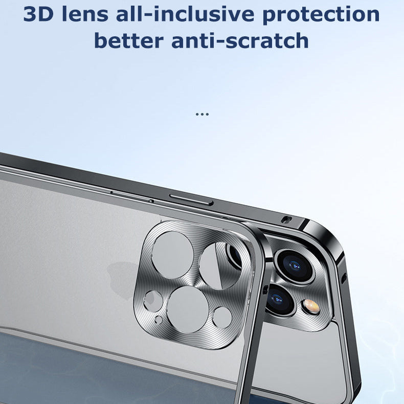 Premium iPhone Case MagSafe Compatible Aluminum Frame Magnetic Protective Cover Camera Lens Guard Shockproof Slim Metal Edge Full Protection Design