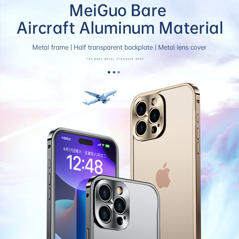 Premium iPhone Case MagSafe Compatible Aluminum Frame Magnetic Protective Cover Camera Lens Guard Shockproof Slim Metal Edge Full Protection Design