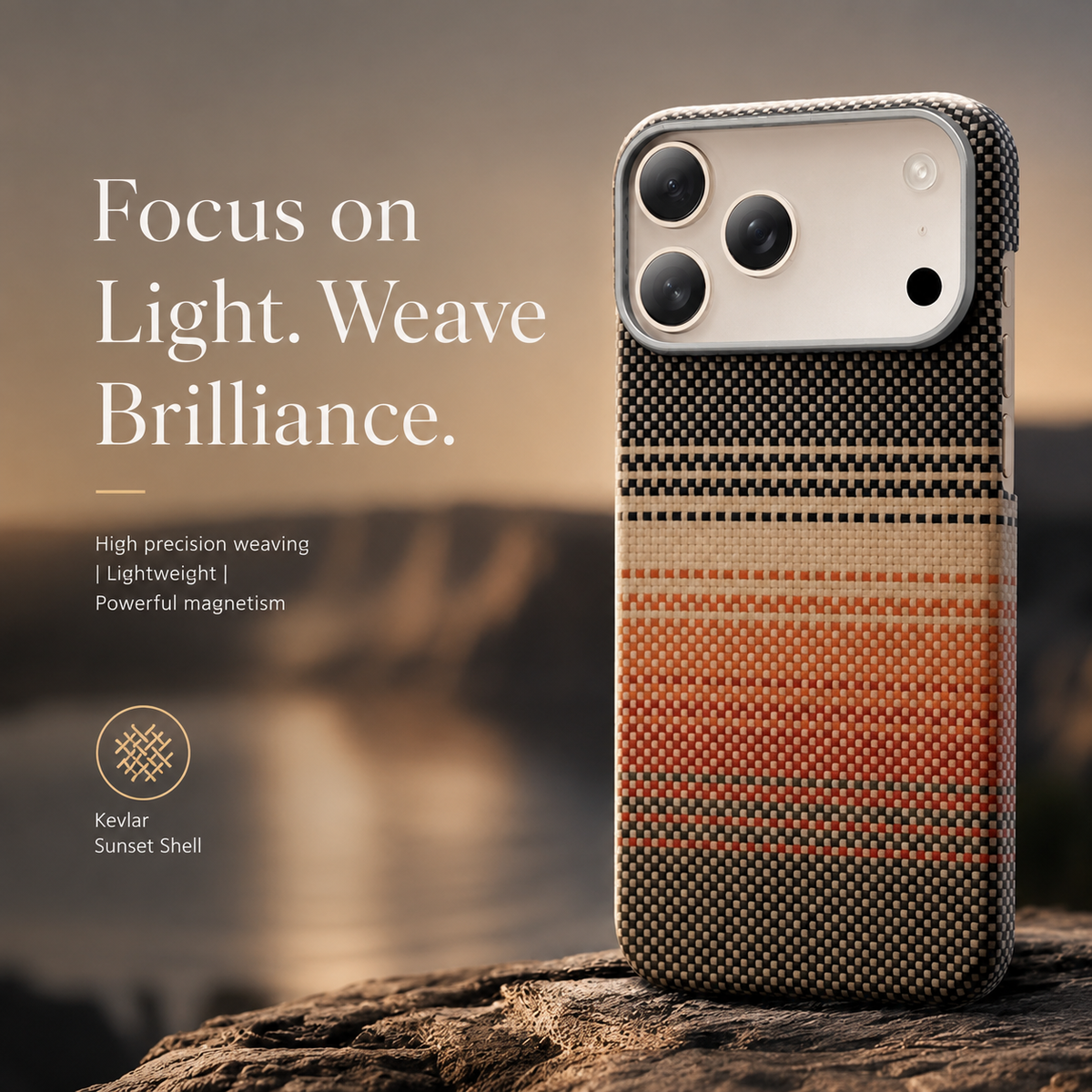 Premium iPhone Case MagSafe Compatible Aramid Carbon Fiber Cover Ultra Thin Raised Lens Screen Guard Anti Scratch Matte Non Slip Full Protection Design