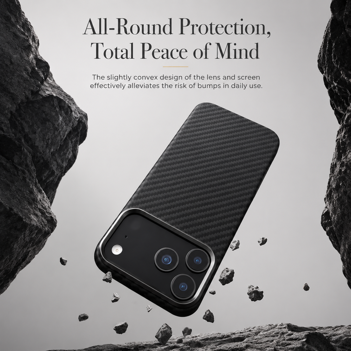Premium iPhone Case MagSafe Compatible Aramid Fiber Carbon Fiber Protective Cover Wireless Charging Shockproof Ultra Slim Camera Lens Protection Hard Back