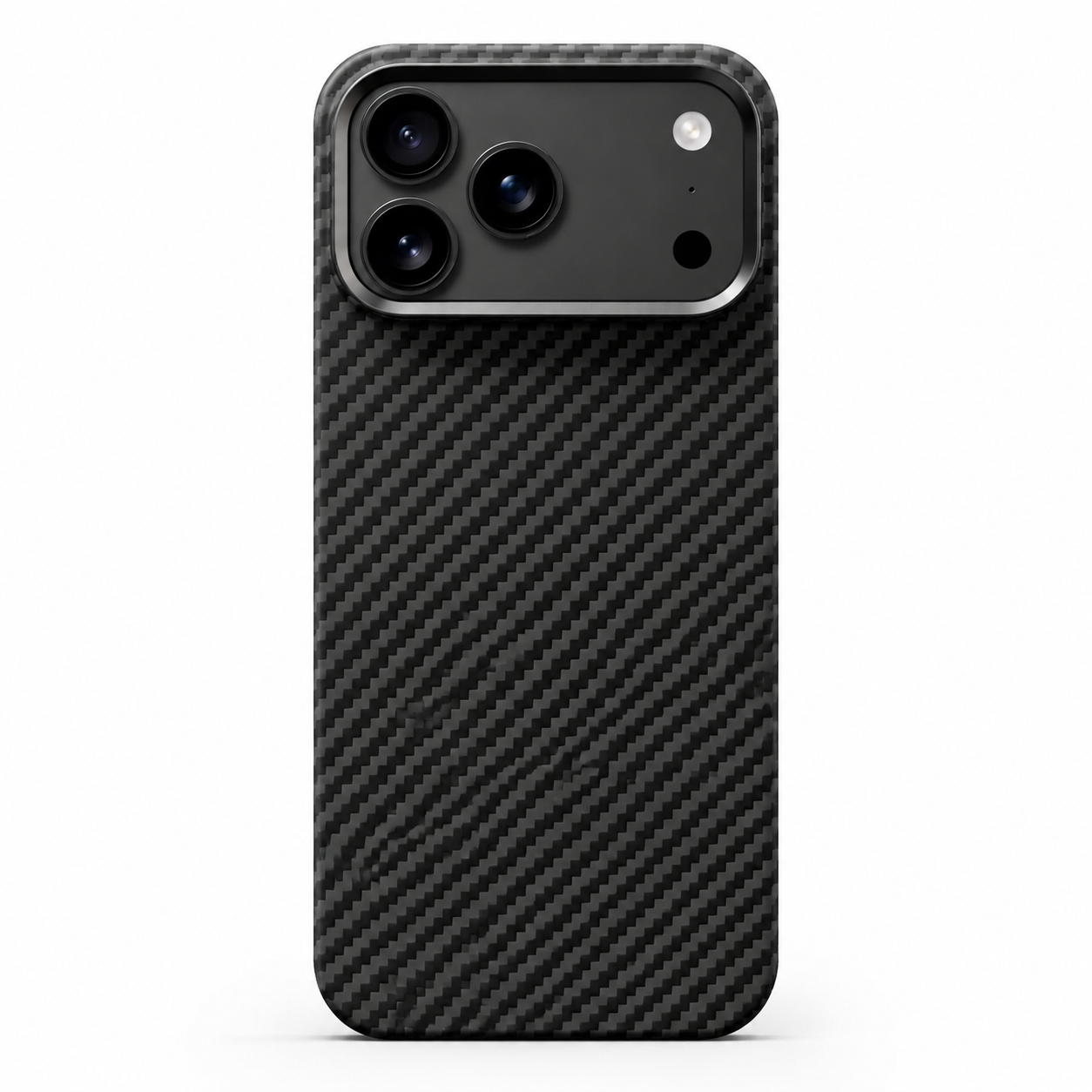 Premium iPhone Case MagSafe Compatible Aramid Fiber Carbon Fiber Protective Cover Wireless Charging Shockproof Ultra Slim Camera Lens Protection Hard Back