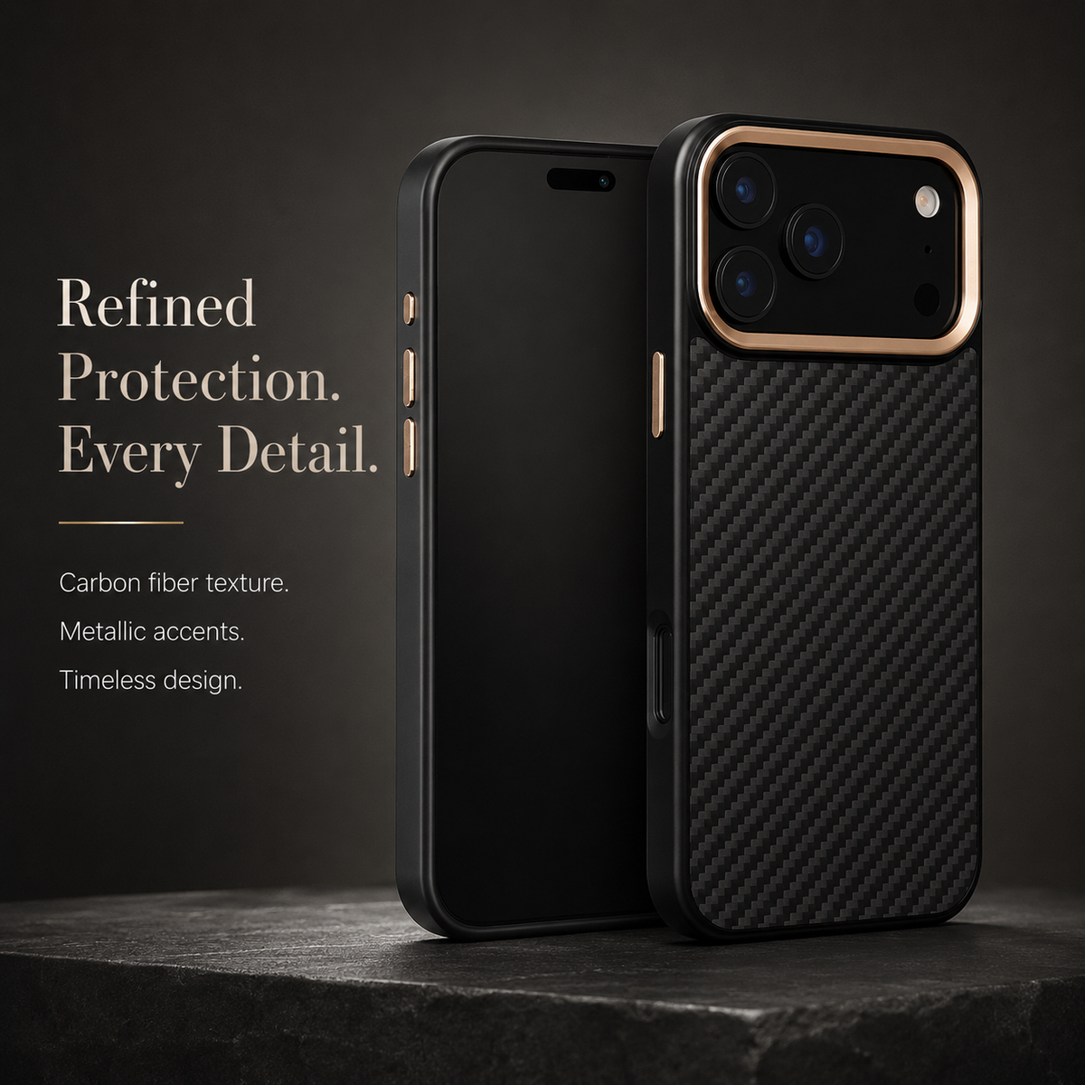 Premium iPhone Case MagSafe Compatible Aramid Fiber Ultra Thin Magnetic Protective Cover Full Coverage Shockproof Lightweight Slim Design Armor Case