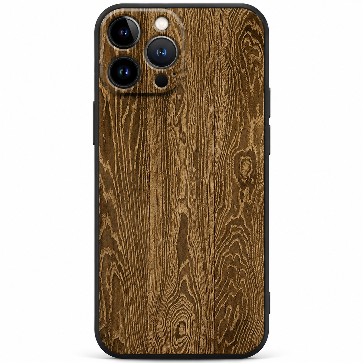 Premium iPhone Case MagSafe Compatible Bamboo Wood Grain Cover Metallic Frame Shockproof Protective Slim Camera Lens Protection Natural Design