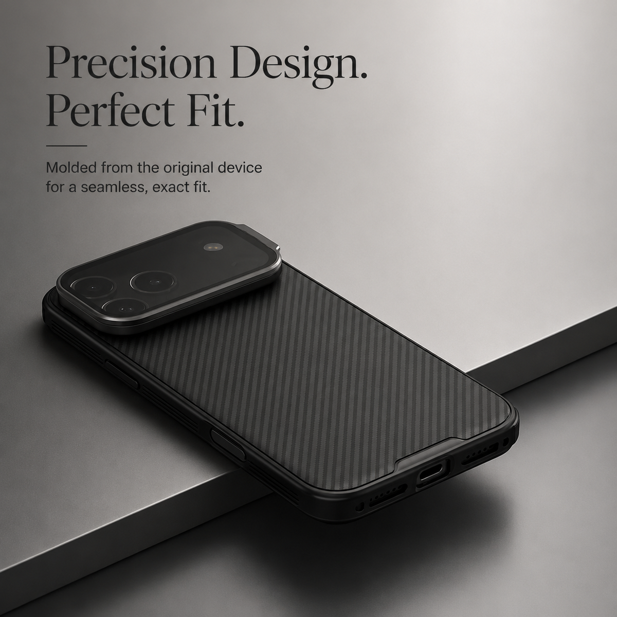 Premium iPhone Case MagSafe Compatible CamShield Cover Foldable Lens Stand Shockproof Textured PC Non Slip Camera Protection Half Wrapped Design