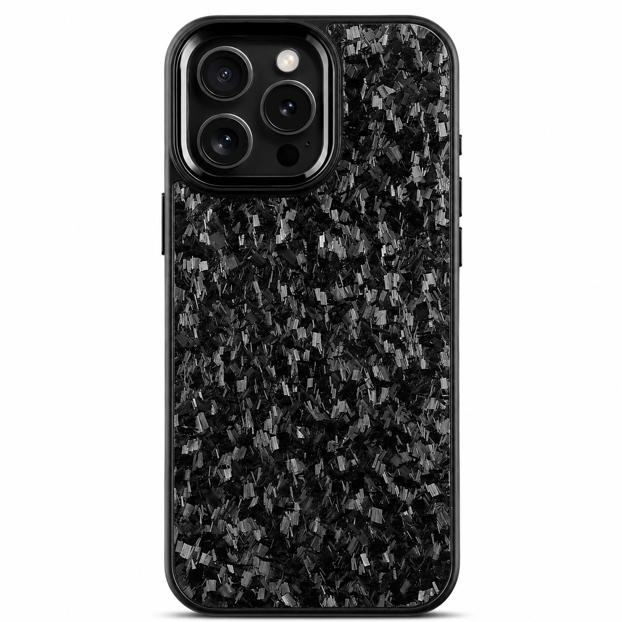Premium iPhone Case MagSafe Compatible Carbon Fiber Cover Dual Layer Shockproof Metal Lens Guard Anti Scratch Lightweight Full Coverage Design