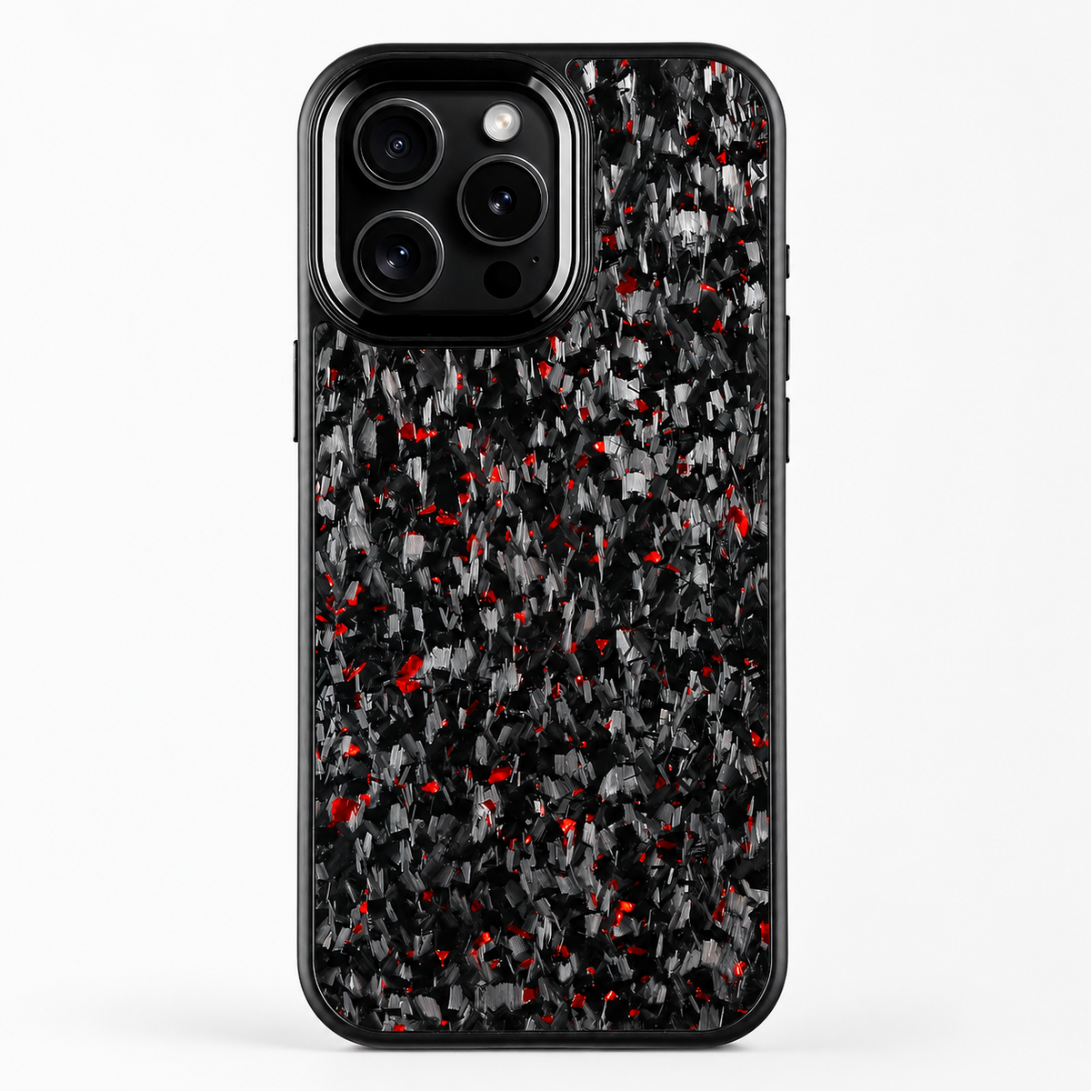 Premium iPhone Case MagSafe Compatible Carbon Fiber Cover Dual Layer Shockproof Metal Lens Guard Anti Scratch Lightweight Full Coverage Design