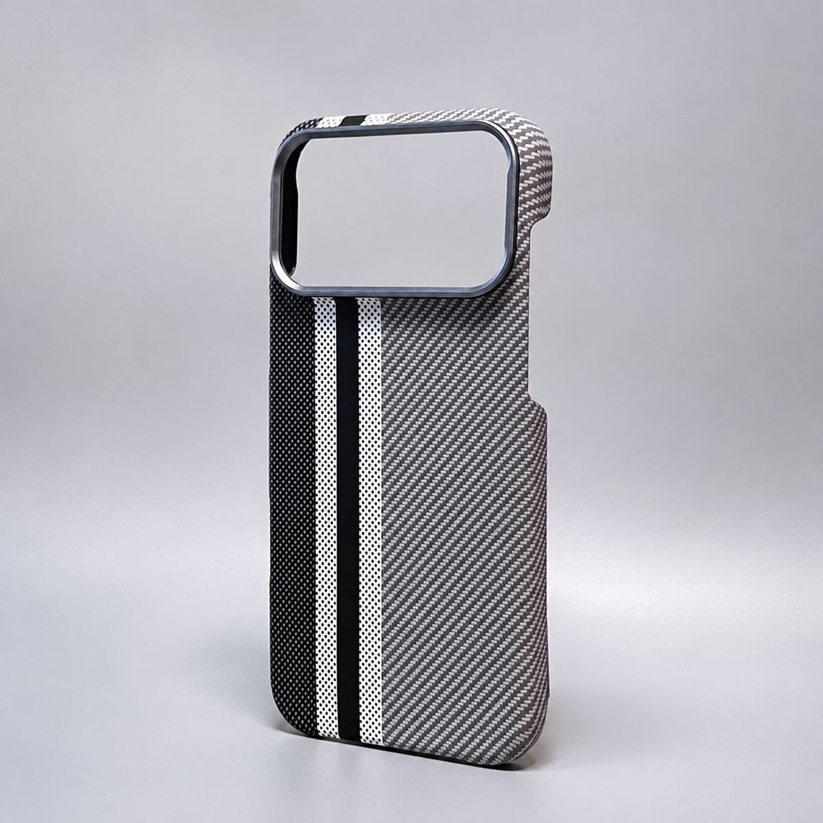 Premium iPhone Case MagSafe Compatible Carbon Fiber Cover Magnetic PC TPU Hybrid Shockproof Half Wrapped Slim Non Slip Protective Design