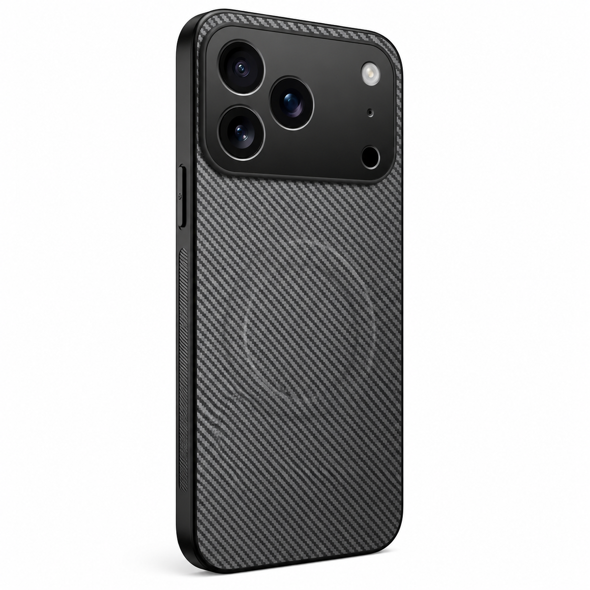 Premium iPhone Case MagSafe Compatible Carbon Fiber Leather Protective Cover Wireless Charging Shockproof Anti Scratch Slim Camera Lens Protection Full Coverage