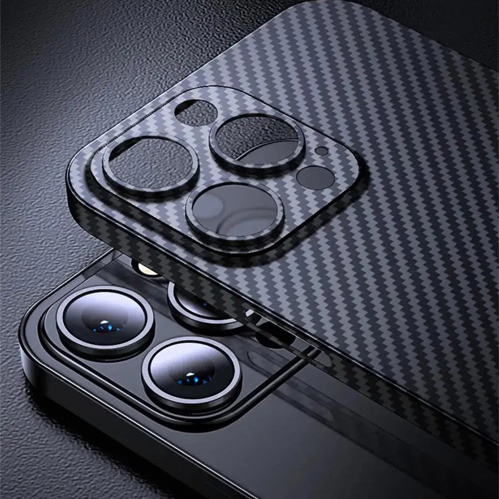 Premium iPhone Case MagSafe Compatible Carbon Fiber Matte PP Back Ultra Thin 0.2mm Lightweight Scratch Resistant Slim Minimal Cover