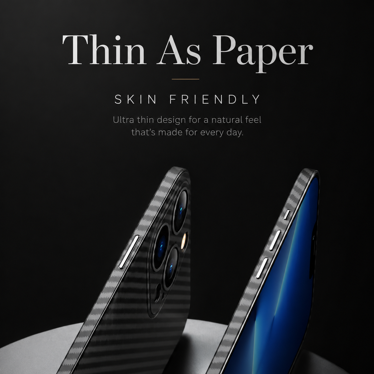 Premium iPhone Case MagSafe Compatible Carbon Fiber PP Matte Cover Ultra Thin 0.2mm Lightweight Scratch Resistant Slim Minimal Protective Design