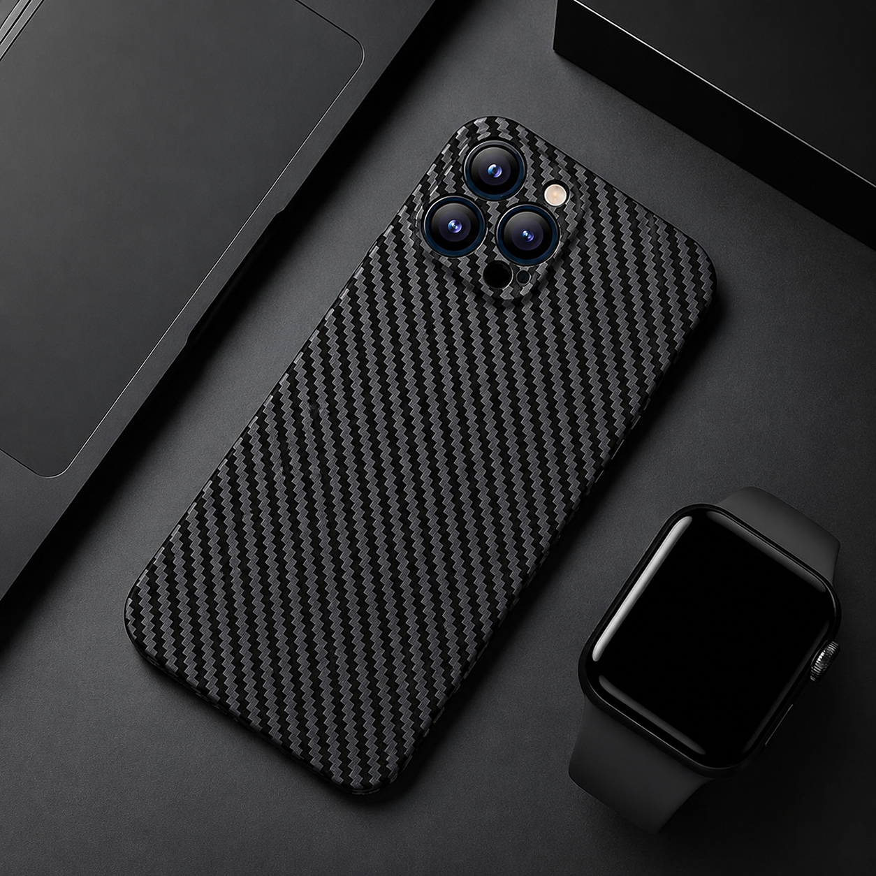 Premium iPhone Case MagSafe Compatible Carbon Fiber PP Matte Cover Ultra Thin 0.2mm Lightweight Scratch Resistant Slim Minimal Protective Design