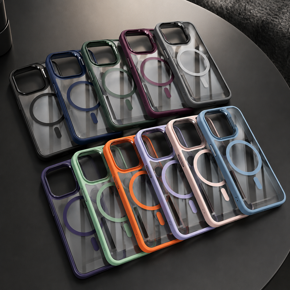Premium iPhone Case MagSafe Compatible Clear Hybrid Cover Transparent HD Back Magnetic Shockproof Protective Camera Lens Guard Slim Full Coverage Design