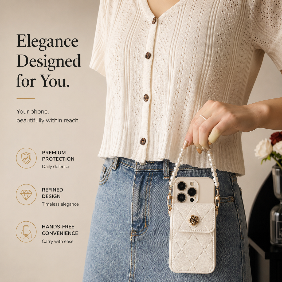Premium iPhone Case MagSafe Compatible Crossbody Wallet Cover Card Holder Strap Magnetic Cover 3D Metal Texture Shockproof Camera Lens Protection Slim Design