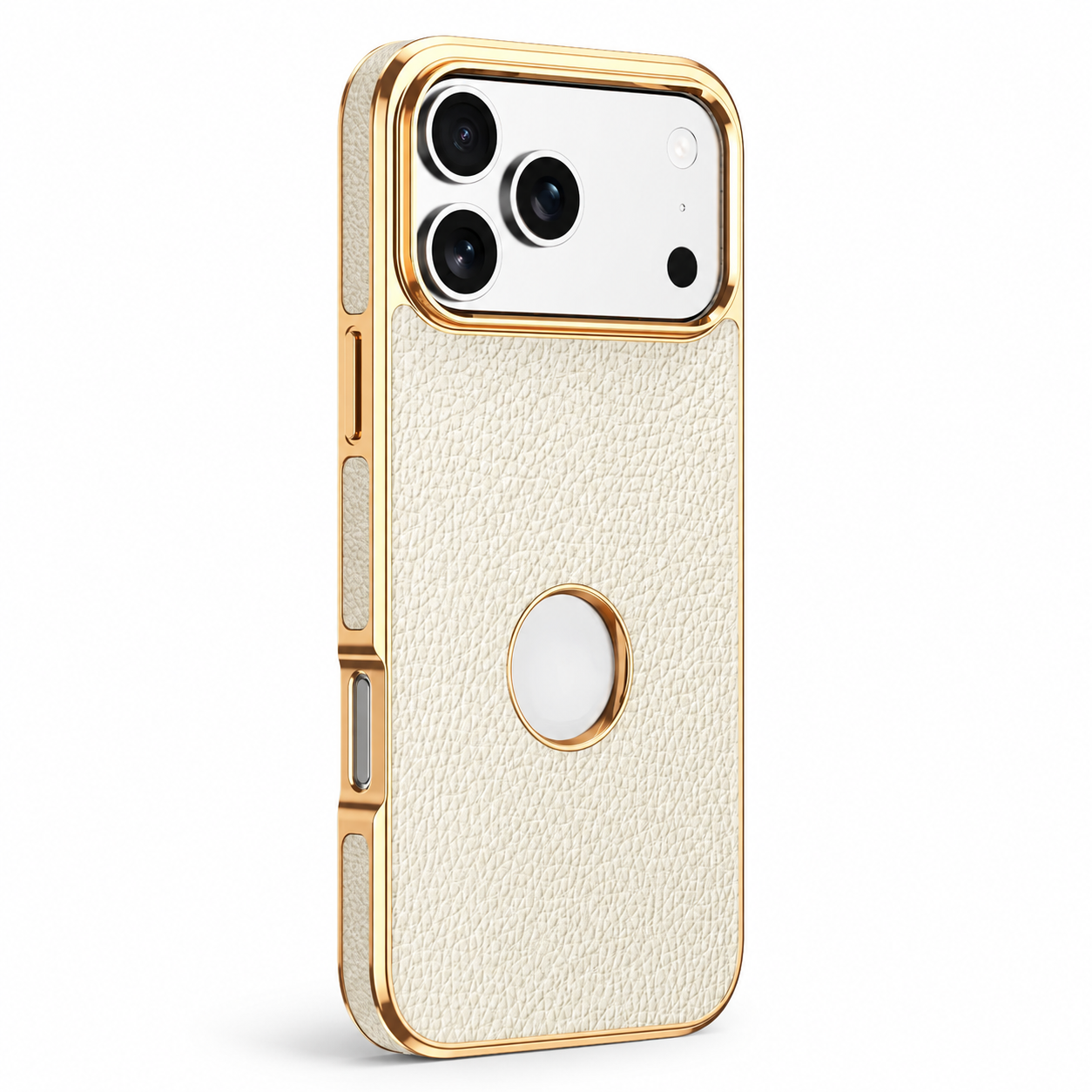 Premium iPhone Case MagSafe Compatible Genuine Cowhide Leather Protective Cover Lychee Texture Shockproof Anti Fingerprint Slim Full Coverage Design