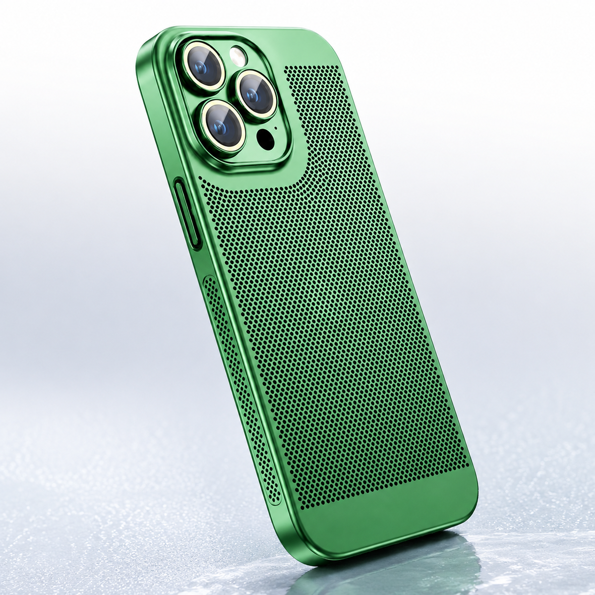 Premium iPhone Case MagSafe Compatible Honeycomb Texture Magnetic Cover Heat Dissipation Shockproof Protective Camera Lens Guard Slim Design