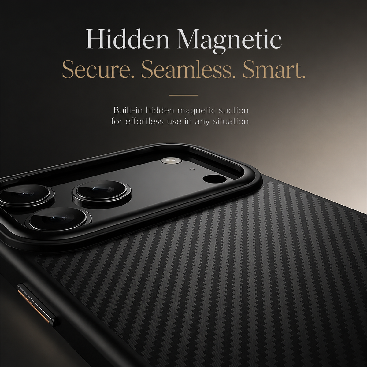 Premium iPhone Case MagSafe Compatible Kevlar Carbon Fiber Cover TPU PC Hybrid Magnetic Shockproof Protective Anti Fingerprint Slim Lightweight Design
