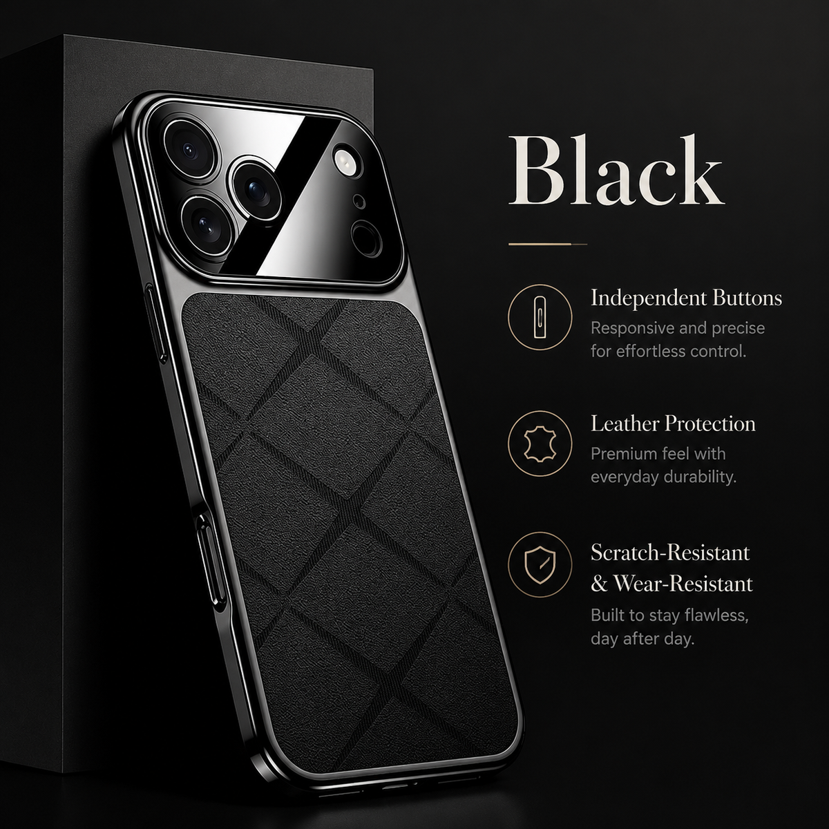 Premium iPhone Case MagSafe Compatible Leather Protective Cover Shockproof Bumper Camera Lens Protection Anti Scratch Tough Slim Full Coverage