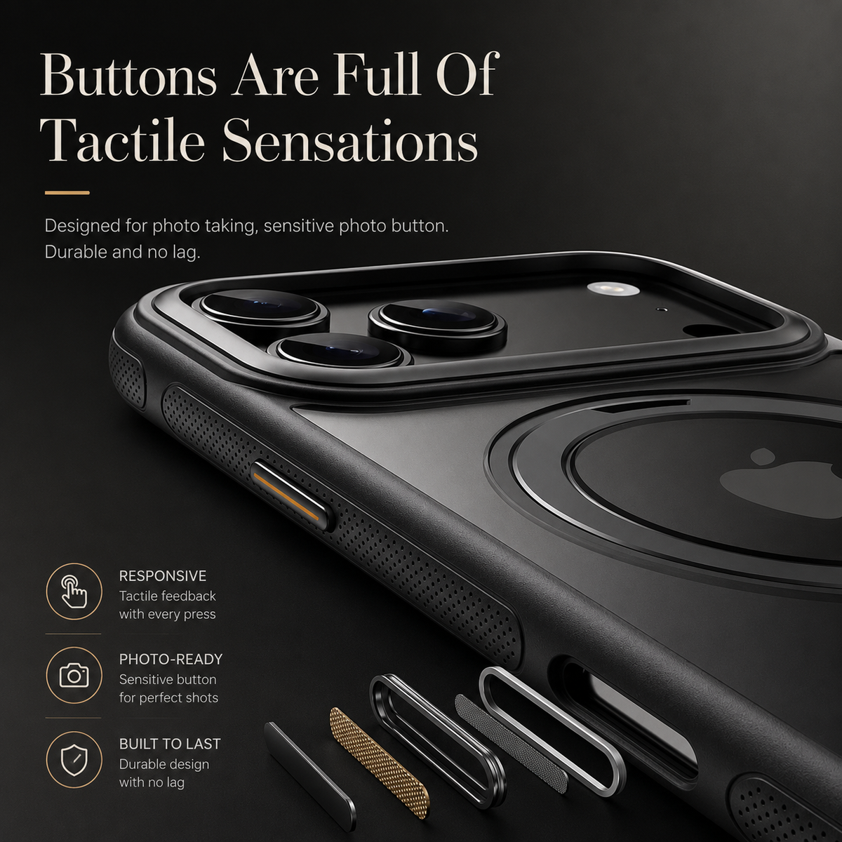 Premium iPhone Case MagSafe Compatible Magnetic 360 Rotating Stand Mechanical Design Shockproof PC TPU Metal Camera Protection Full Coverage