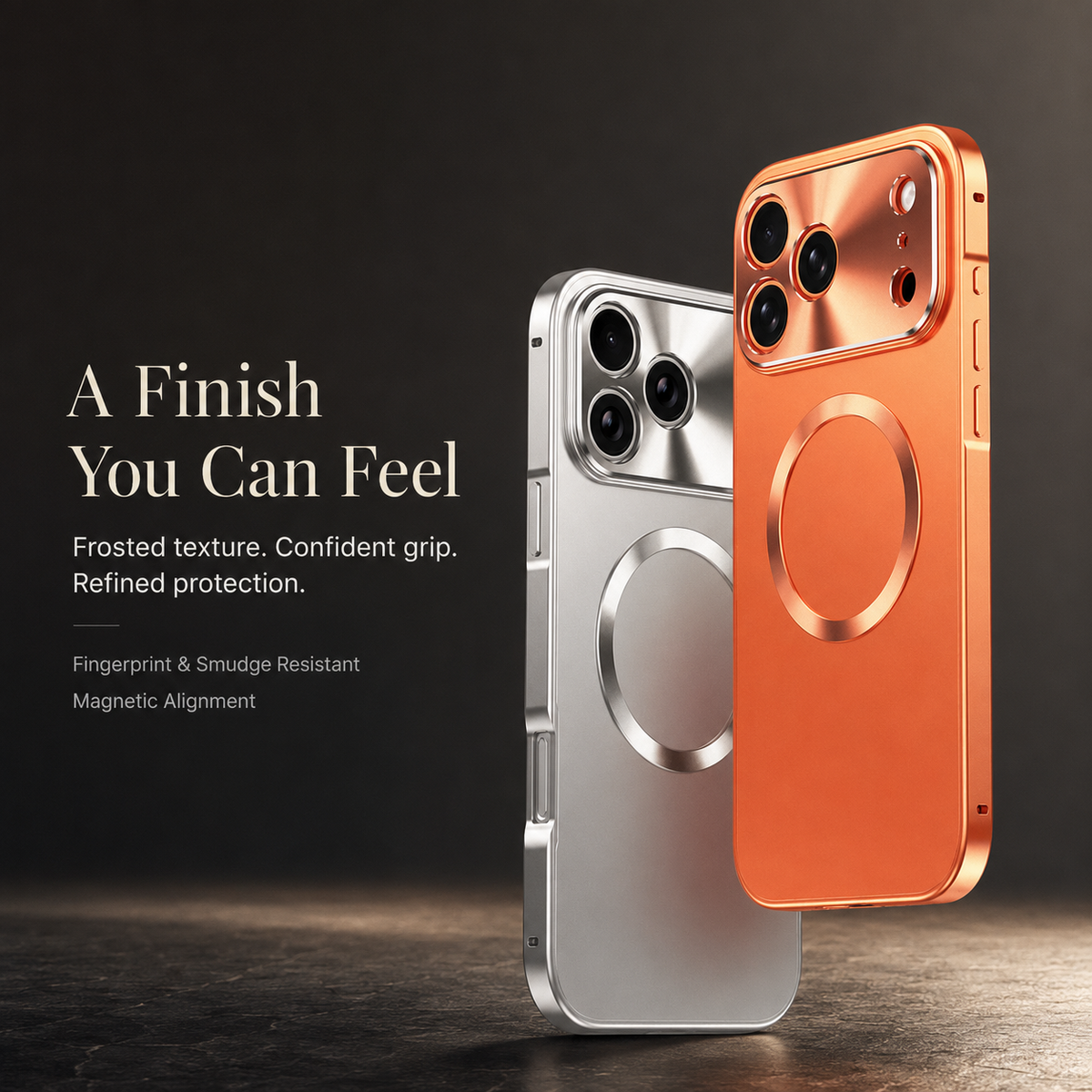 Premium iPhone Case MagSafe Compatible Magnetic Aluminum Frame Frosted Matte Shockproof Protective Camera Lens Protection Ultra Thin Full Coverage