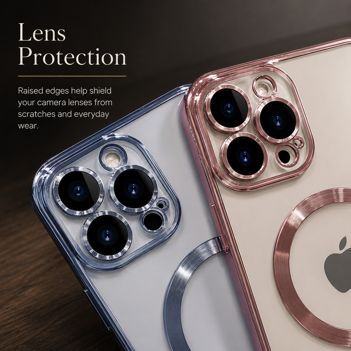 Premium iPhone Case MagSafe Compatible Magnetic Protective Cover Shockproof Camera Lens Protection Slim TPU Plating Frame Anti Scratch Full Coverage