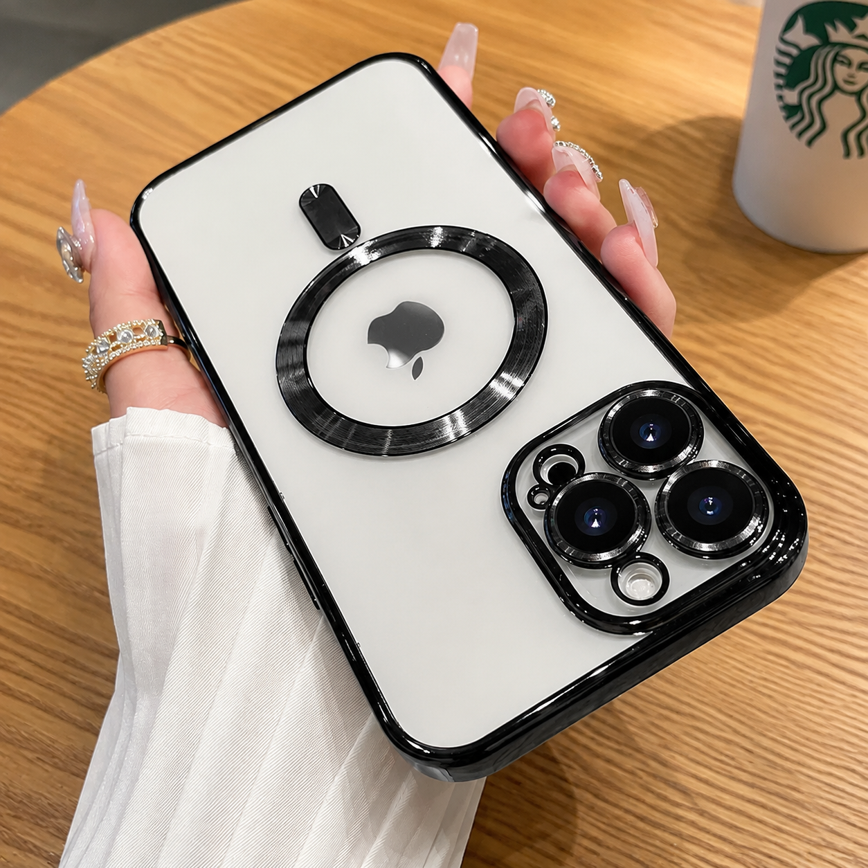 Premium iPhone Case MagSafe Compatible Magnetic Protective Cover Shockproof Camera Lens Protection Slim TPU Plating Frame Anti Scratch Full Coverage