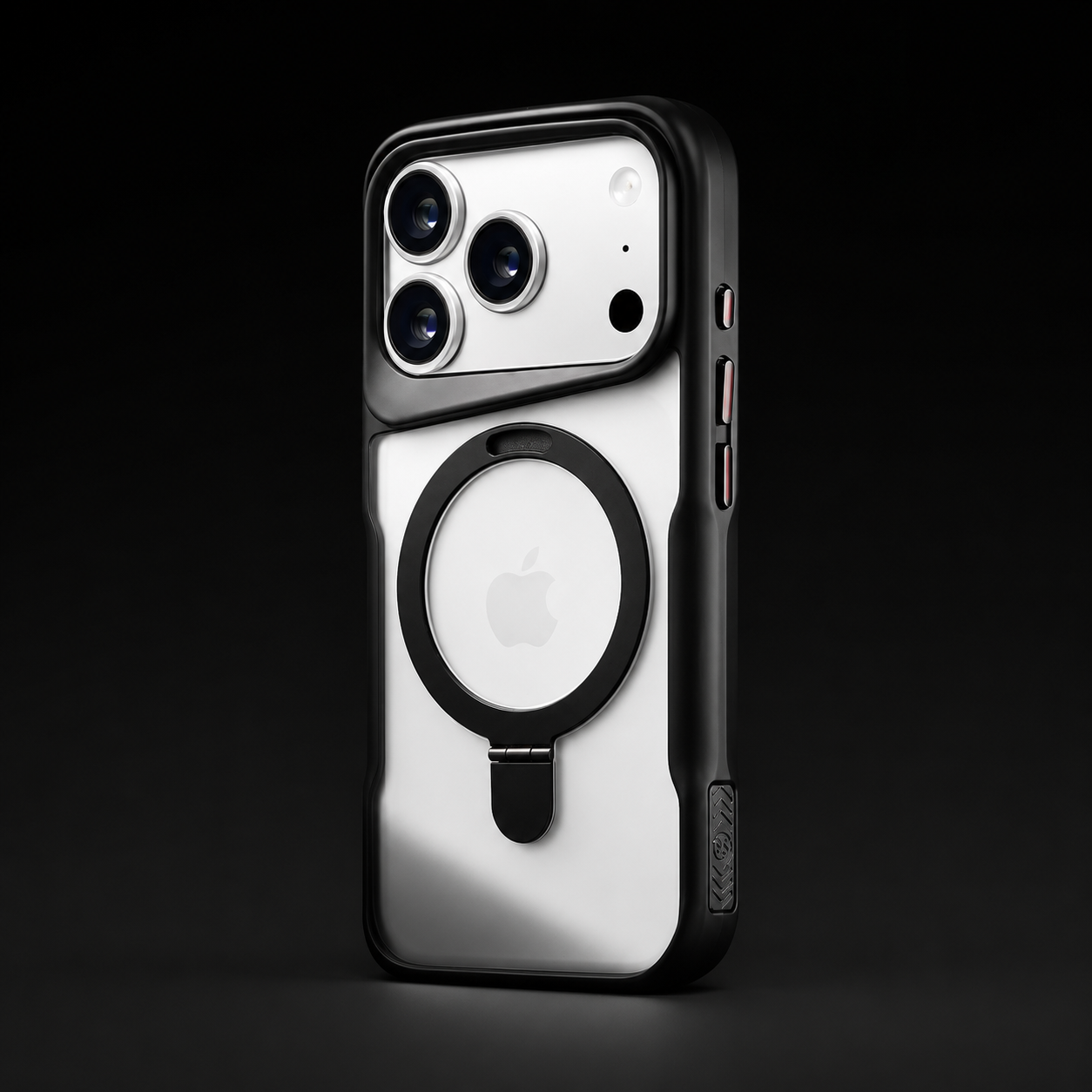 Premium iPhone Case MagSafe Compatible Magnetic Ring Stand Protective Cover Shockproof Bumper Camera Lens Protection Matte Translucent Slim Full Coverage
