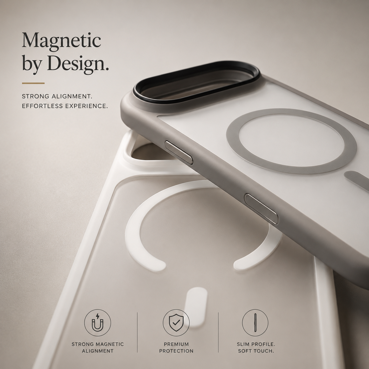 Premium iPhone Case MagSafe Compatible Magnetic TPU PC Shockproof Cover Camera Button Camera Protection Anti Fingerprint Matte Slim Full Coverage