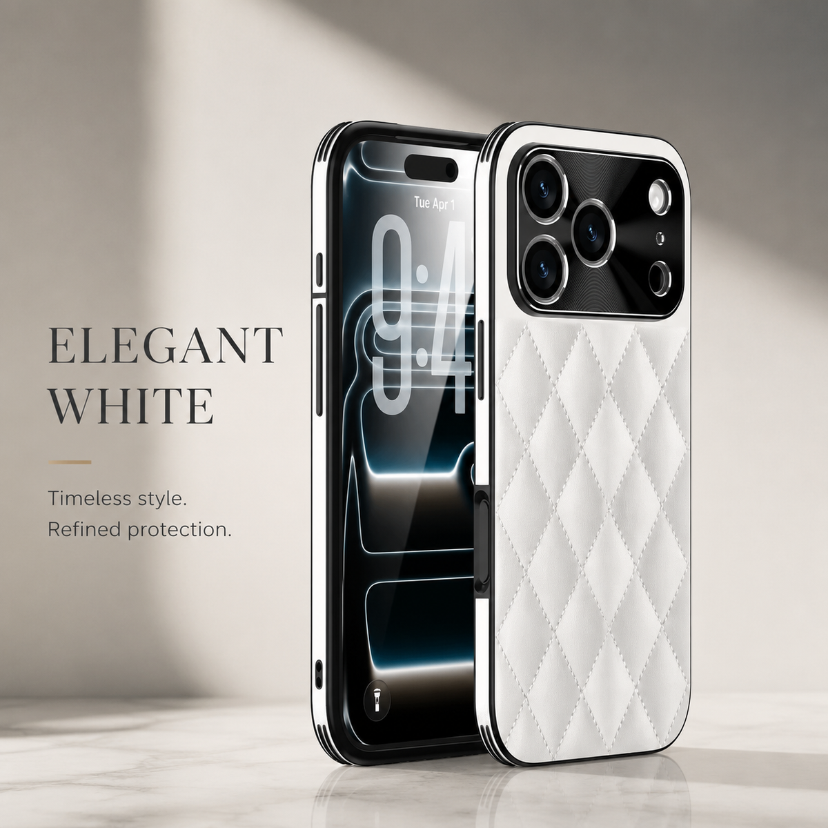 Premium iPhone Case MagSafe Compatible PU Leather Protective Cover Shockproof Camera Lens Protection Anti Scratch Non Slip Slim Full Coverage