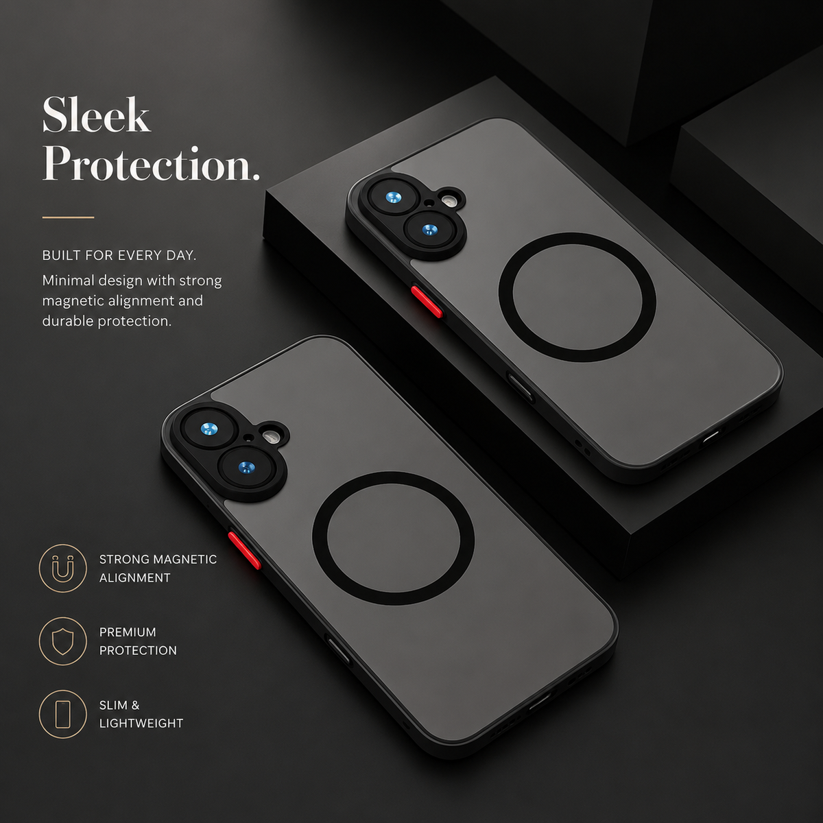 Premium iPhone Case MagSafe Compatible Translucent Armor Shockproof PC TPU Protective Cover Matte Anti Scratch Wireless Charging Full Coverage Design