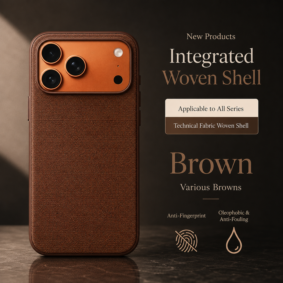 Premium iPhone Case MagSafe Compatible Woven Fabric Protective Cover Strong Magnetic Wireless Charging Anti Fingerprint Non Slip Waterproof Design