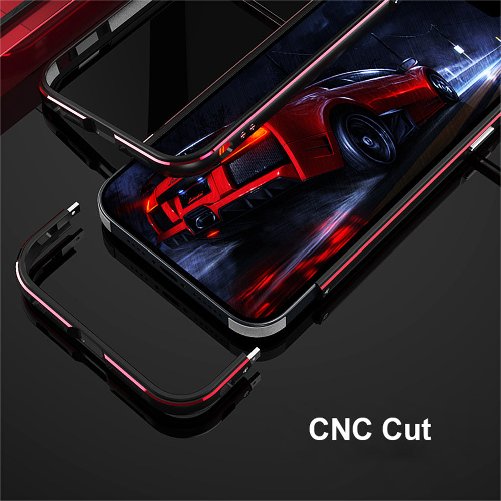 Premium iPhone Case Magnetic Aluminum Bumper Cover MagSafe Compatible Metal Lens Frame Shockproof Slim Edge Protection Camera Guard Design