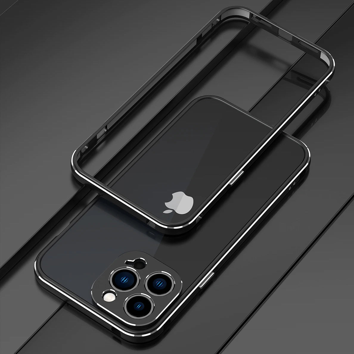 Premium iPhone Case Magnetic Aluminum Bumper Cover MagSafe Compatible Metal Lens Frame Shockproof Slim Edge Protection Camera Guard Design