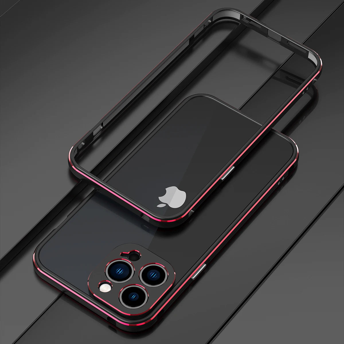 Premium iPhone Case Magnetic Aluminum Bumper Cover MagSafe Compatible Metal Lens Frame Shockproof Slim Edge Protection Camera Guard Design