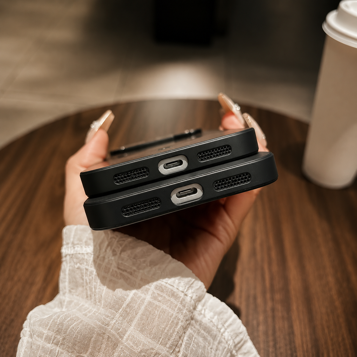 Premium iPhone Case Magnetic Leather Finish MagSafe Compatible Wireless Charging Shockproof PC TPU Slim Full Coverage Anti Scratch Protective Design
