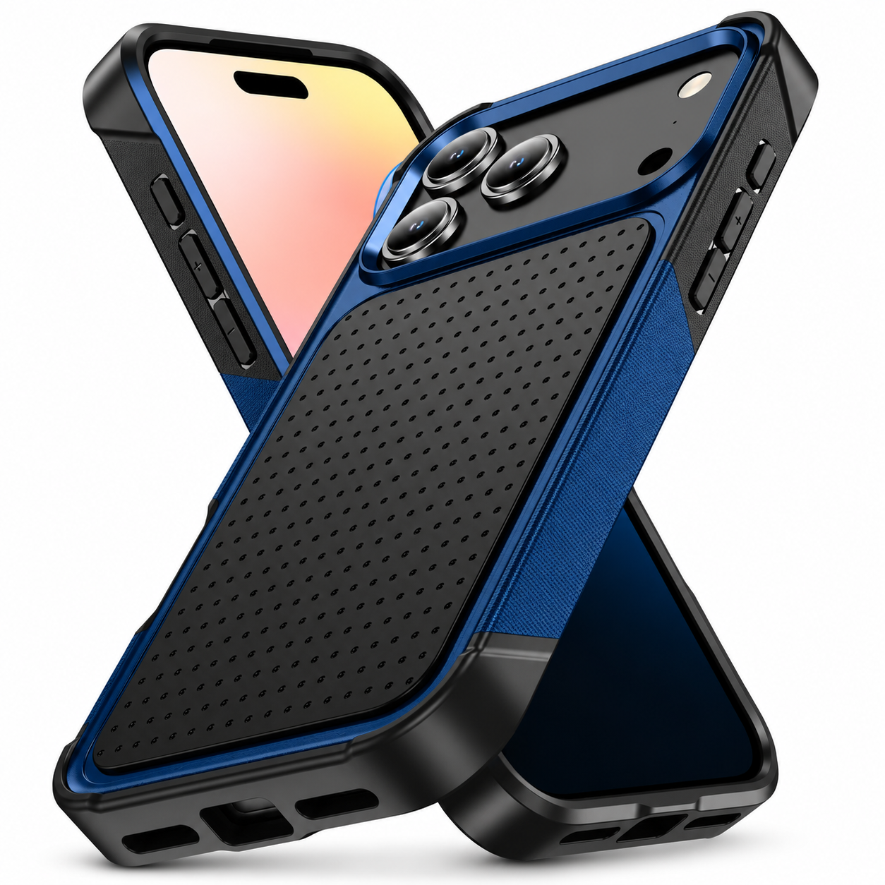 Premium iPhone Case Magnetic Wallet Cover Rugged Armor Shockproof Card Holder Kickstand Protective Cover Non Slip Dual Layer Full Coverage Design