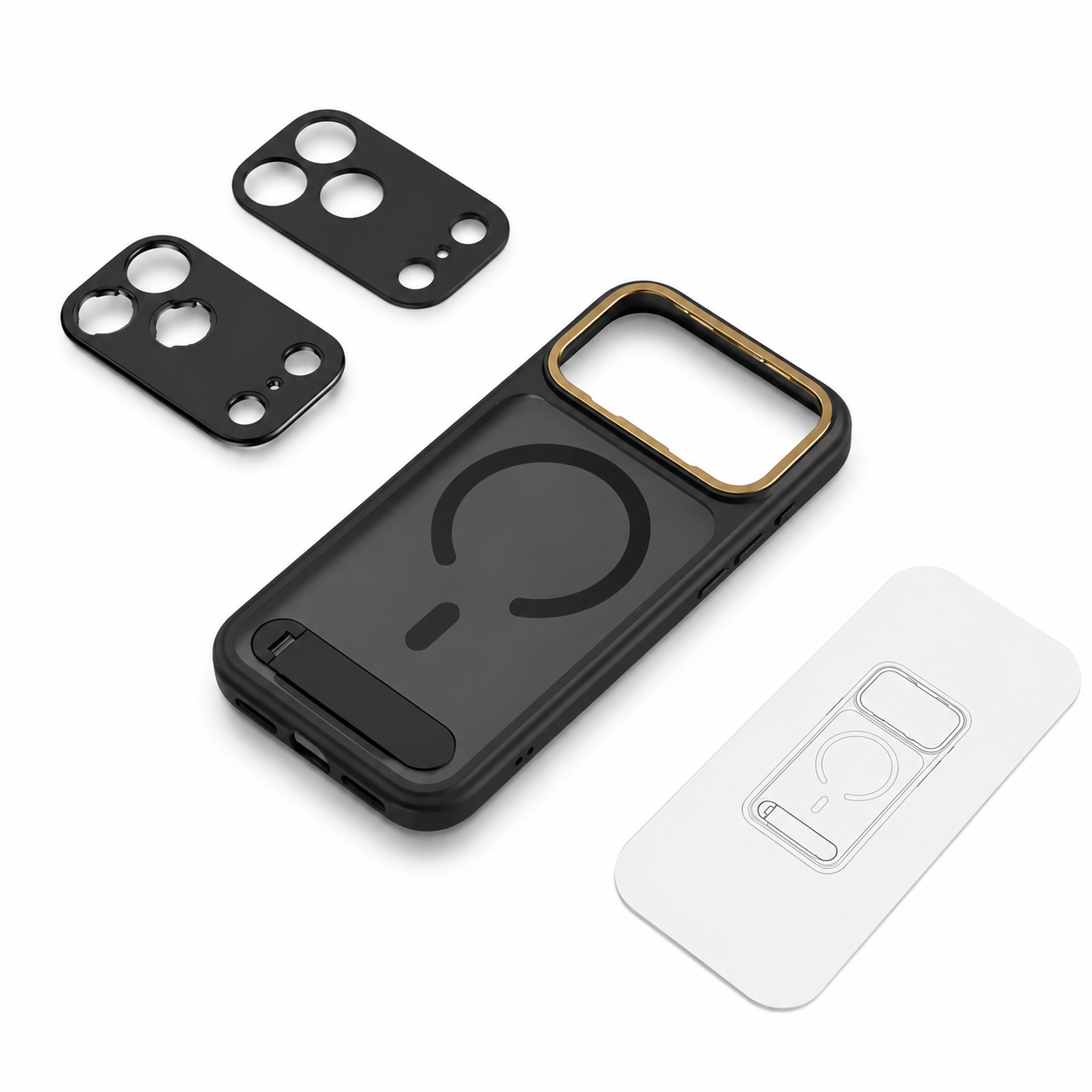 Premium iPhone Case Photography Cover MagSafe Compatible 67mm Filter Mount 17mm Lens Support Kickstand Shockproof Full Coverage Protective Design