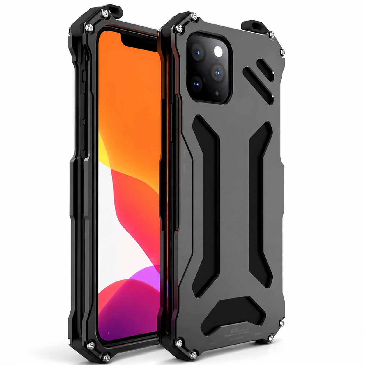 Premium iPhone Case Slim Aluminum Metal Shockproof Cover Hard Back Anti Fingerprint Non Slip Heavy Duty Full Coverage Scratch Resistant Protective Design