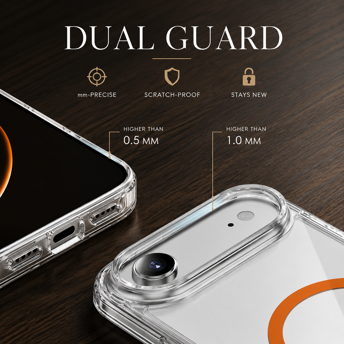 Premium iPhone Case Ultra Slim Magnetic MagSafe Compatible Wireless Charging Shockproof PC TPU Full Coverage Anti Scratch Luxury Protective Design