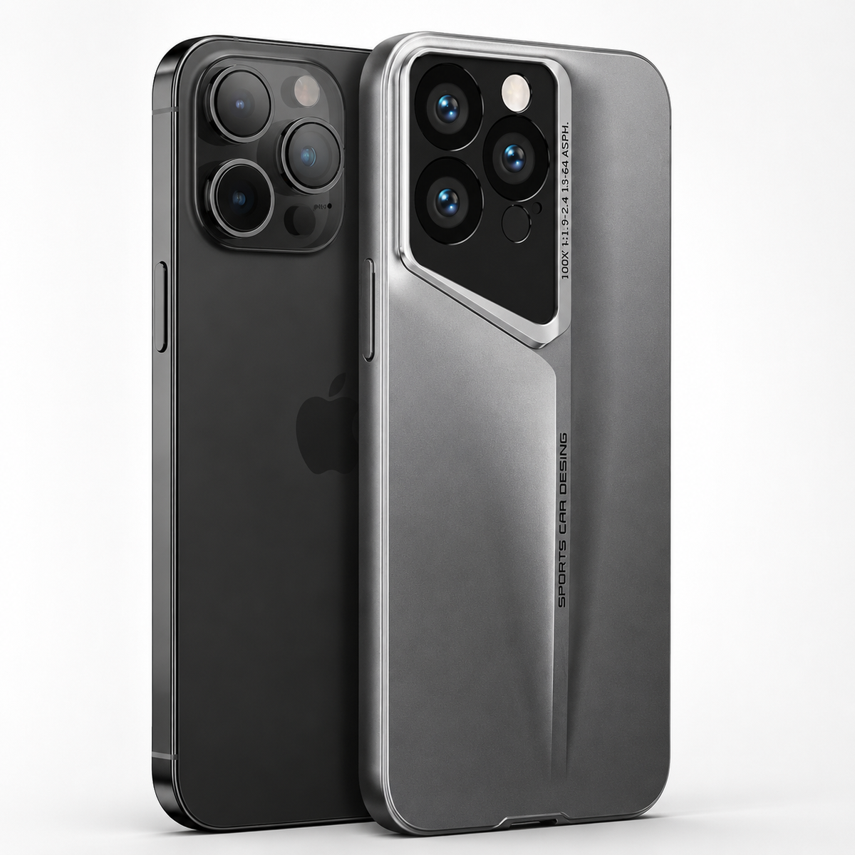 Premium iPhone Case Ultra Thin Protective Cover Titanium Style Shockproof Camera Lens Protection Anti Scratch Lightweight Anti Slip Slim Full Coverage