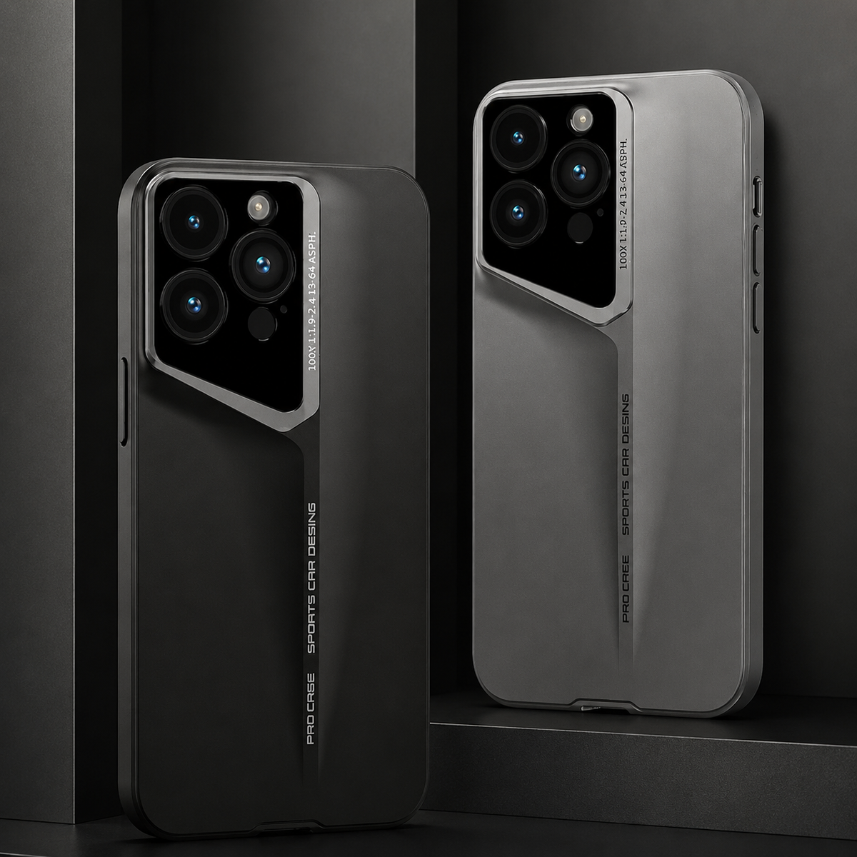 Premium iPhone Case Ultra Thin Titanium Style Cover Shockproof Camera Lens Protection Lightweight Non Slip Full Coverage Anti Scratch Slim Design