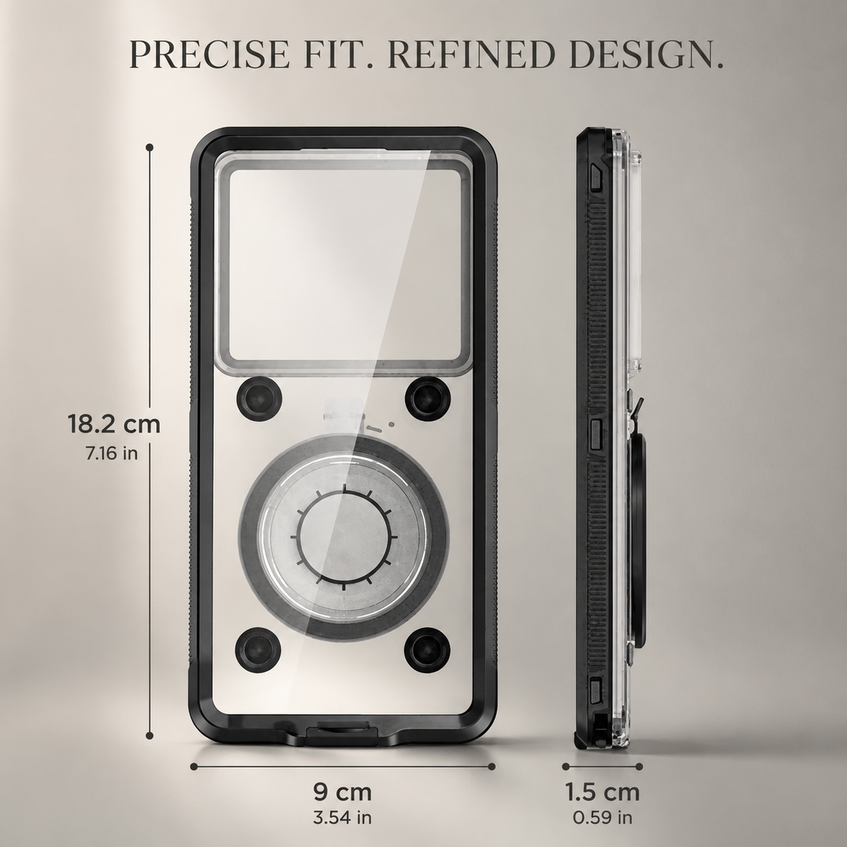 Premium iPhone Case Waterproof IP68 Protective Cover Full Body Shockproof Vacuum Seal System Underwater Touchscreen Access Dustproof Durable Design