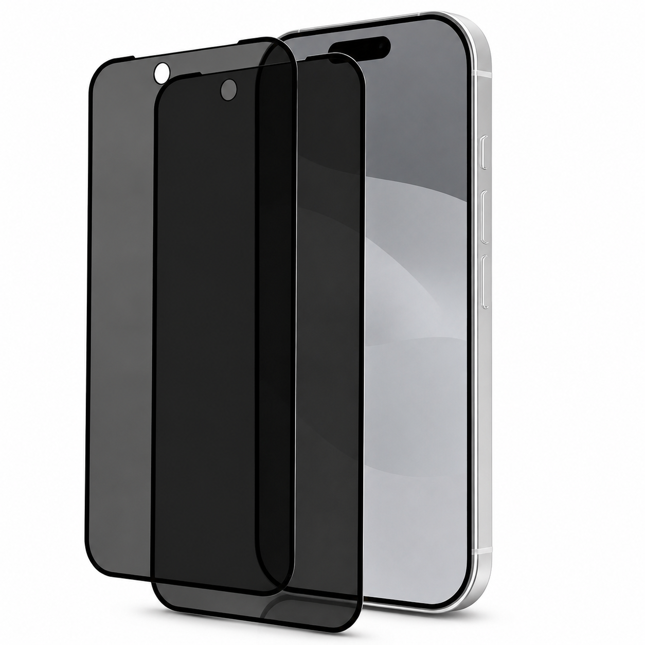 Premium iPhone Screen Protector Privacy Tempered Glass Anti Spy Matte Anti Glare Full Coverage Anti Fingerprint Scratch Resistant Case Friendly Design