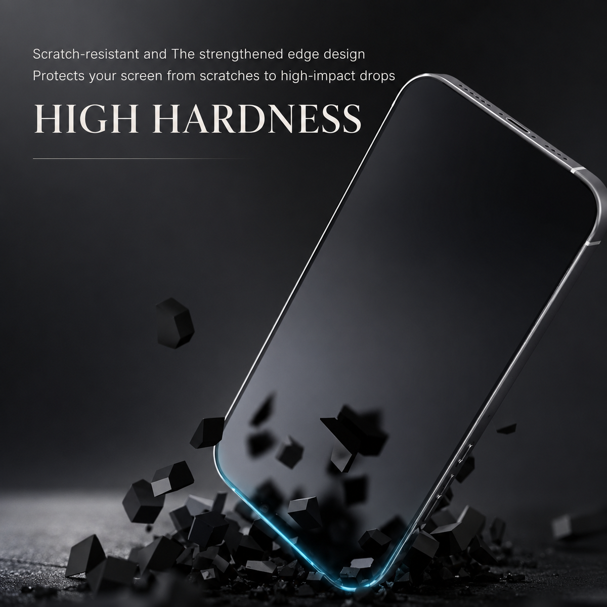 Premium iPhone Screen Protector Privacy Tempered Glass Anti Spy Matte Anti Glare Full Coverage Anti Fingerprint Scratch Resistant Case Friendly Design