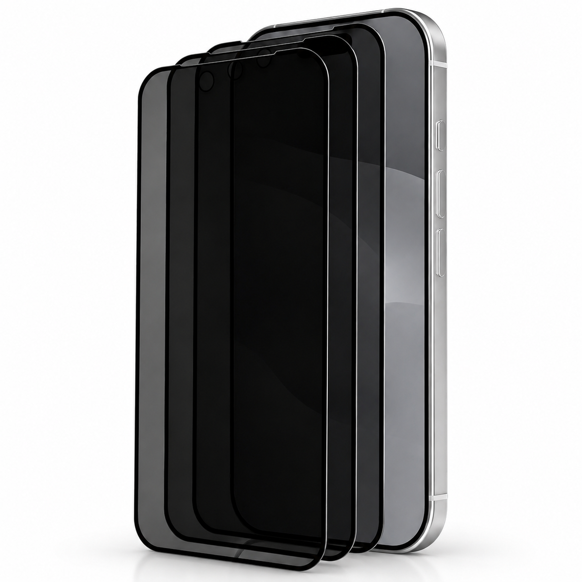 Premium iPhone Screen Protector Privacy Tempered Glass Anti Spy Matte Anti Glare Full Coverage Anti Fingerprint Scratch Resistant Case Friendly Design