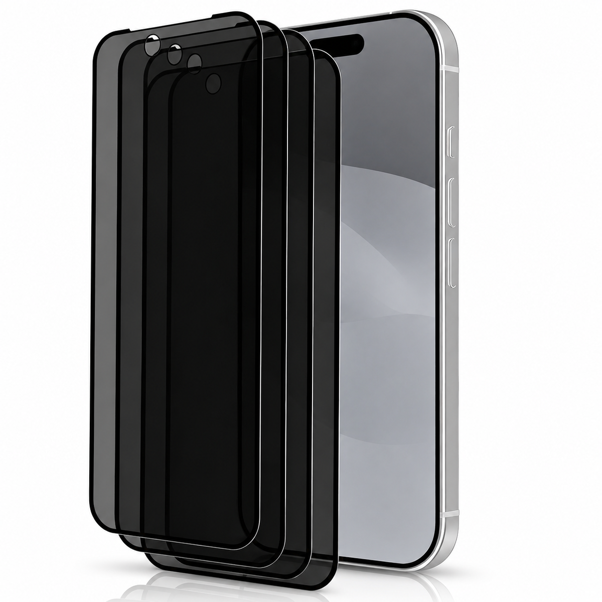 Premium iPhone Screen Protector Privacy Tempered Glass Anti Spy Matte Anti Glare Full Coverage Anti Fingerprint Scratch Resistant Case Friendly Design